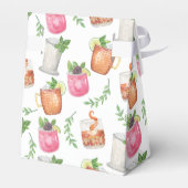 Watercolor Derby Day Mint Julep Drinks Geschenkschachtel (Rückseite)