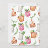 Watercolor Derby Day Mint Julep Drinks Party Einladung (Rückseite)