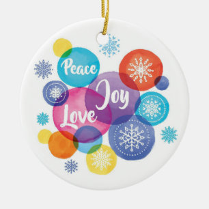 Watercolor des Weihnachten - Keramik Ornament