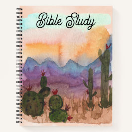 Watercolor Desert Bible Studies Journal Notizblock