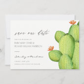 WATERCOLOR DESERT CACTUS BLUME SAVE THE DATE (Vorderseite)