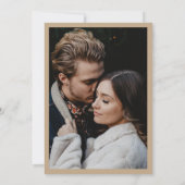 Watercolor Desert Cactus Boho Wedding Custom Photo Einladung (Rückseite)