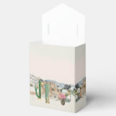 Watercolor Desert Cactus Boho Wedding Favor Geschenkschachtel (Geöffnet)