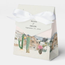 Watercolor Desert Cactus Boho Wedding Favor Geschenkschachtel