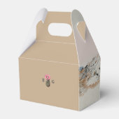Watercolor Desert Cactus Boho Wedding Favor Geschenkschachtel (Rückseite)