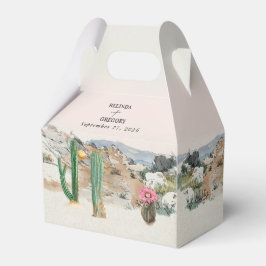 Watercolor Desert Cactus Boho Wedding Favor Geschenkschachtel