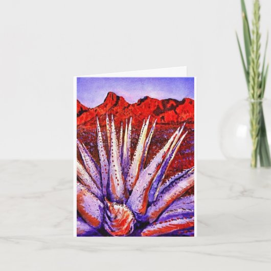 Watercolor Desert note card   Karte (Vorderseite)