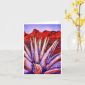 Watercolor Desert note card   Karte (Gelbe Blume)