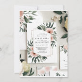 Watercolor-Design mit UAWG" Einladung (Rückseite)