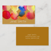 Watercolor Design Moderne, stilvolle Kreativindust Visitenkarte (Vorne/Hinten)