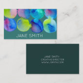 Watercolor Design Moderne, stilvolle Kreativindust Visitenkarte (Vorne/Hinten)