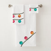 Watercolor Designer für Weihnachtsschmuck Badhandtuch Set (Insitu)