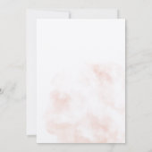 Watercolor Destination plane flight abroad wedding Einladung (Rückseite)