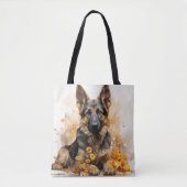 WATERCOLOR DEUTSCHE SCHEPHERHERD DOG TASCHE (Vorderseite)