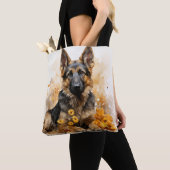 WATERCOLOR DEUTSCHE SCHEPHERHERD DOG TASCHE (Von Nahem)