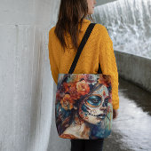 Watercolor Dia de los Muertos Catrina Tasche