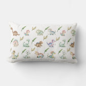  ​Watercolor Dino Art Throw Pillow Lendenkissen (Vorderseite)