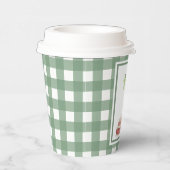 Watercolor Dinosaur 3rd birthday Pappbecher (Rechts)