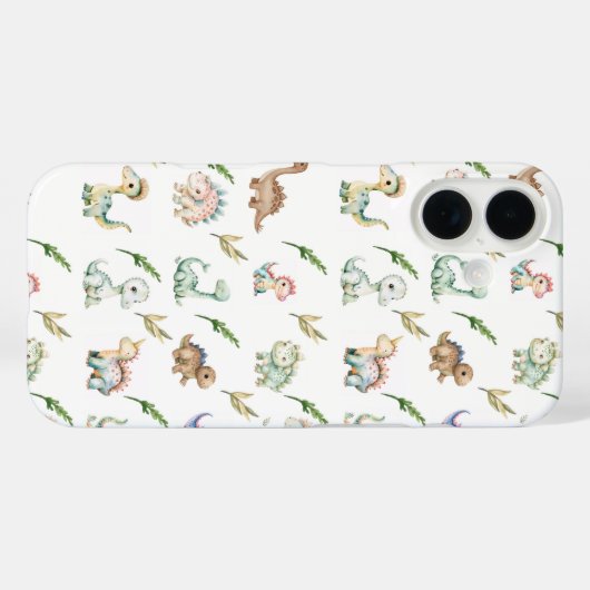Watercolor Dinosaur Discovery iphone Case (Rückseite (Horizontal))