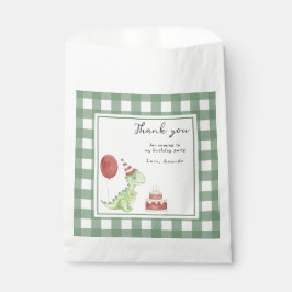 Watercolor Dinosaurier 1. Geburtstag Vielen Dank Geschenktütchen