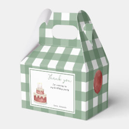 Watercolor Dinosaurier Erster Geburtstag Danke Geschenkschachtel