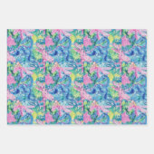 Watercolor Dinosaurier Gift Wrap, Kinder Dino Wrap Geschenkpapier Set (Vorderseite 2)