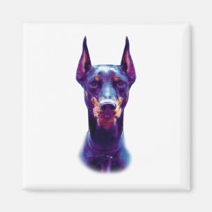 Watercolor Doberman Pinscher Magnet