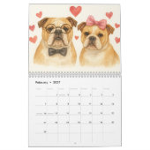 Watercolor Dog Calendar Kalender (Feb 2027)