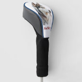 Watercolor Dog Golf Head Cover Headcover (angewinkelt)