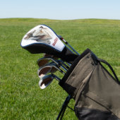 Watercolor Dog Golf Head Cover Headcover (In SItu)