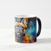 Watercolor Dog Mug Wrap Verwandlungstasse (VorderseiteRechts)