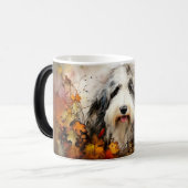 Watercolor Dog Mug Wrap Verwandlungstasse (Vorderseite Links)