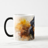 Watercolor Dog Mug Wrap Verwandlungstasse (Links)