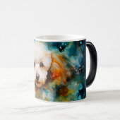 Watercolor Dog Mug Wrap Verwandlungstasse (VorderseiteRechts)