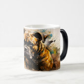 Watercolor Dog Mug Wrap Verwandlungstasse (VorderseiteRechts)