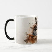 Watercolor Dog Mug Wrap Verwandlungstasse (Links)