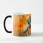 Watercolor Dog Mug Wrap Verwandlungstasse (Links)