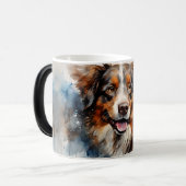 Watercolor Dog Mug Wrap Verwandlungstasse (Vorderseite Links)