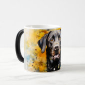 Watercolor Dog Mug Wrap Verwandlungstasse (Vorderseite Links)