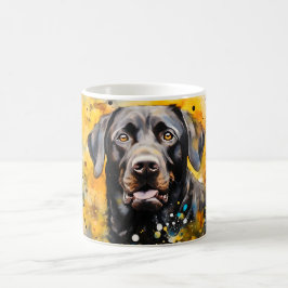Watercolor Dog Mug Wrap Verwandlungstasse