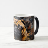 Watercolor Dog Mug Wrap Verwandlungstasse (VorderseiteRechts)