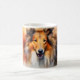 Watercolor Dog Mug Wrap Verwandlungstasse