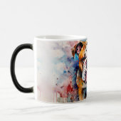 Watercolor Dog Mug Wrap Verwandlungstasse (Links)