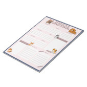 Watercolor Dog Weekekly Planer Sheet Notizblock (angewinkelt)