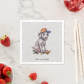 Watercolor Dogge Napkins Serviette (Beispiel)