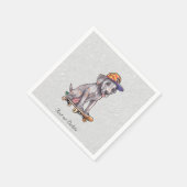 Watercolor Dogge Napkins Serviette (Ecke)