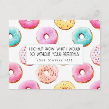 Watercolor-Donut-Immobilien-Empfehlungs-Dankeschön