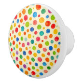 Watercolor Dots Knob. Keramikknauf (Rechts)