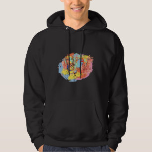 Watercolor Doxie  Wiener Puppy Christmas Weenie Do Hoodie