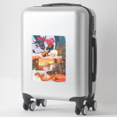 Watercolor Dragon Fantasy Eros Ristorante da Valen Aufkleber (Koffer)